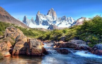 Windows Background Rocky Mountain Stream Wallpaper X