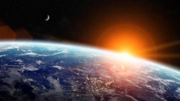 Earth Sun Stars Moon Wallpaper For UHD Tv