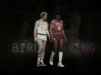 Larry Bird And Julius Erving Wallpaper By Grafikatr