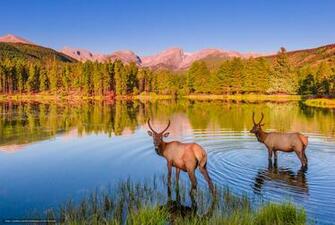 Wallpaper Rocky Mountain National Park Sprague Lake