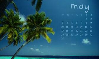 New Year Wallpaper May Calendar
