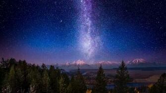 Milky Way Over Grand Teton High Quality And Resolution