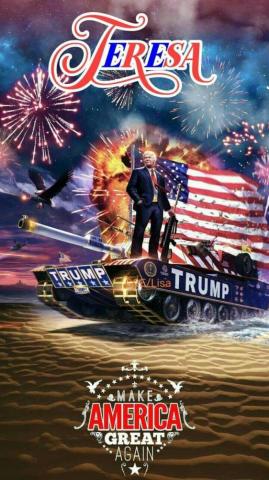 Teresa Fisher On In Usa Flag Wallpaper