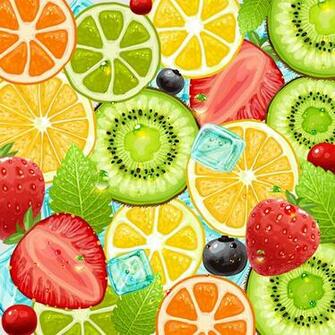 Summer Fruits Background Vector Background Food