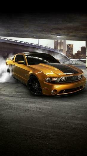 Yellow Car iPhone HD Wallpaper