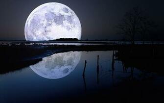 Full Moon Water Desktop Wallpaper HD Phase Photo Background
