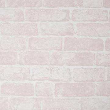 Fresco Pink Brick Wallpaper Sample In The Samples