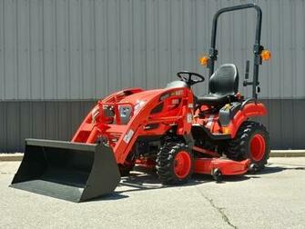 Kioti Cs Series Cs2210hb Subcompact Tractor W Loader Mower Deck