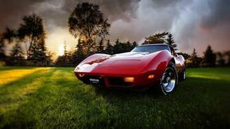 Corvette Auto Red Wallpaper Desktop