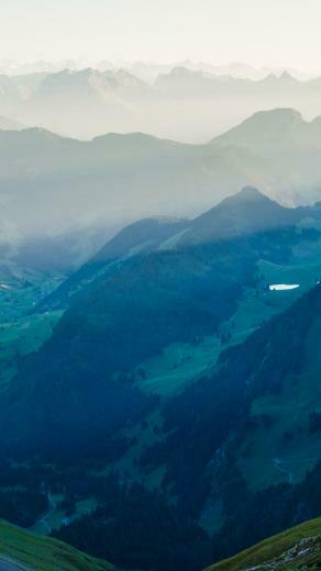 Foggy Mountains Forest Pass iPhone Wallpaper Ipod HD