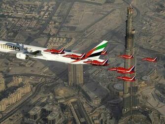 Force Burj Khalifa Formation Flying Boeing Wallpaper
