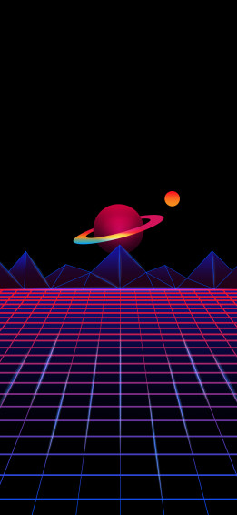 iPhone Wallpaper HD 4k Retro Futuristic Style Oled