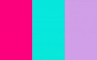 Bright Pink Turquoise And Ube Three Color Background