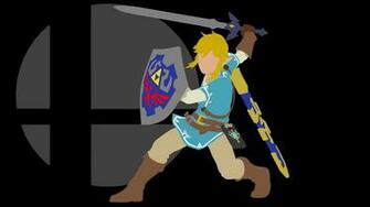 Link Smash Bros Black Background