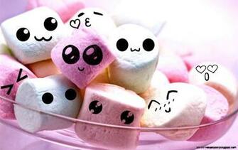 Cute Candy Marshmallow Wallpaper HD Super