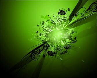 Wallpaper Green Wave Pc Desktop
