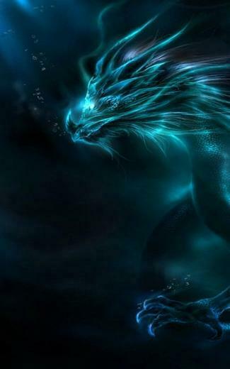 Wallpaper Dragon Pattern Neon Shadows Samsung