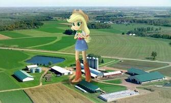 Wallpaper Eqg Applejack On A Farm By Darkoverlords