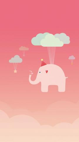 Cute Elephant iPhone Plus Wallpaper