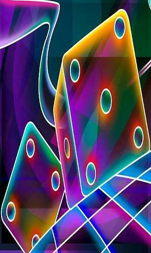 Bigger Neon Colored Dice For Android Screenshot