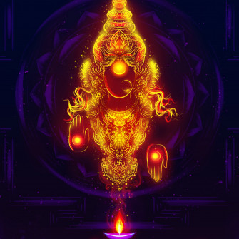 Goddess Lakshmi Wallpaper 4k Digital Art Glowing