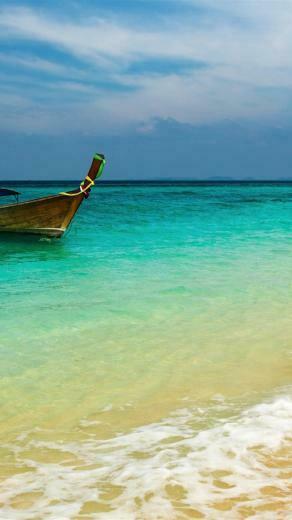 Wooden Foam Sand Blue Water Rest Resort Gu iPhone Plus Wallpaper HD