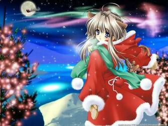 Anime Christmas Google Skins Background