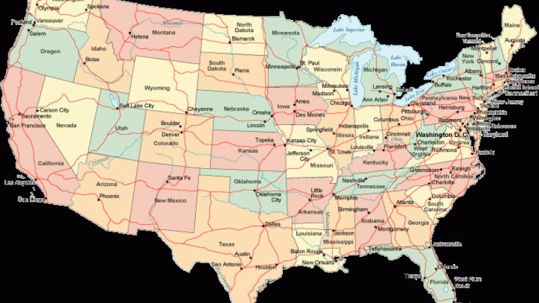 Us Map Wallpaper