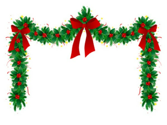 Cute Merry Christmas Clip Arts Garland