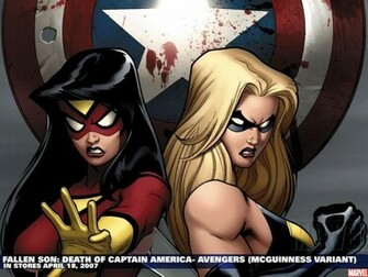 Spider Woman Y Miss Marvel Fondo De Pantalla
