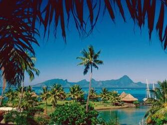 Tropical Island Beach Scenery Beautiful Morning Wallpaper
