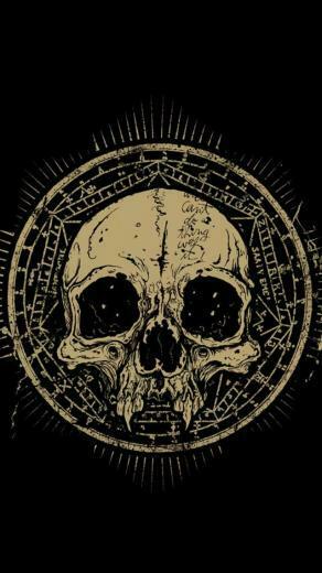 Vintage Skull Symbol Wallpaper iPhone