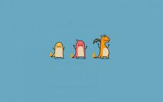 Pokemon Charmeleon Charizard Simple Background Charmander