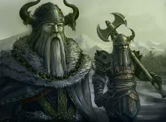 Viking Warriors Fantasy Art Wallpaper