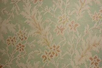 Art Deco Floral On Green Vintage Wallpaper Rosie S