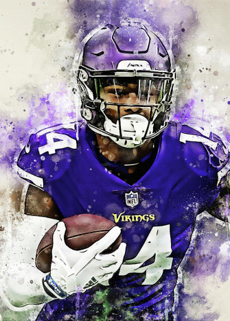 Football Art Stefon Diggs Stefondiggs Minnesota