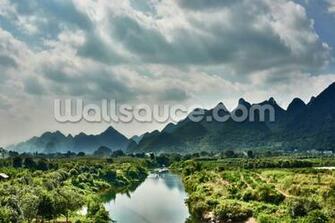 Yulong River Guilin Yangshuo Guangxi Mural Wallsauce Us