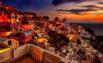 Santorini Sunset Wallpaper At Wallpaperbro