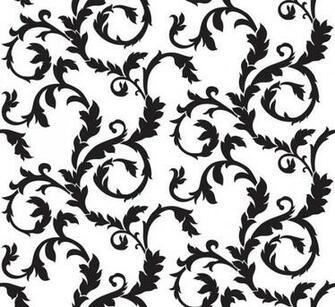 Black Scroll Wallpaper