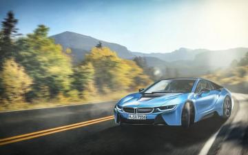 Bmw I8 Blue Wallpaper HD Car Id