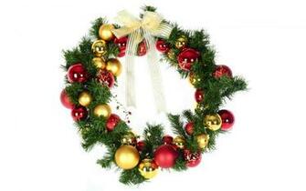 Christmas Wreaths Background Wallpaper High Definition