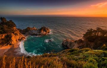 Wallpaper The Ocean Rocks Coast Waterfall Pacific