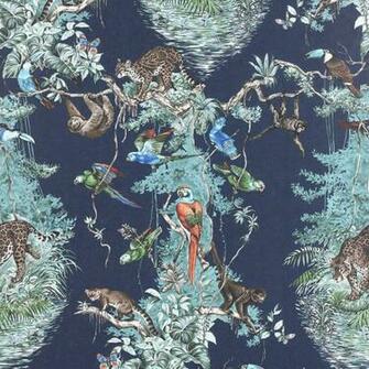 Tm Interiors Archive Bird Wallpaper And Birdcage