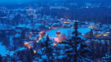 Hinterzarten Black Forest Baden W Rttemberg Germany Snow