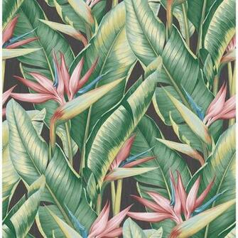 Kenneth James Arcadia Pink Banana Leaf Wallpaper Sample Ps40201sam