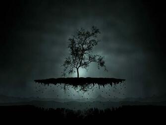 Dark Night Single Tree Moon Light New Xp Wallpaper Windows7windows8