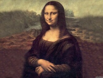 Wallpaper Photo Art Mona Lisa