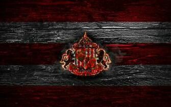 Wallpaper Sunderland Fc Fire Logo Championship Red