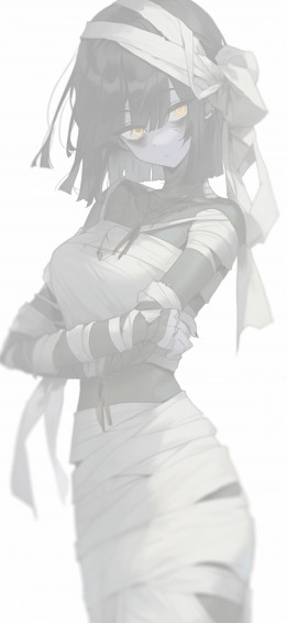 Halloween Anime Girl Mummy Wallpaper