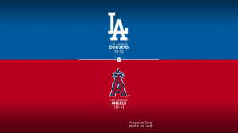 Dodgers At Angels Title Slate Mlb
